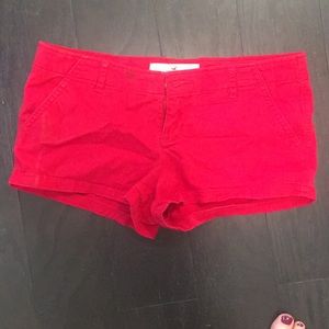 Red shorts